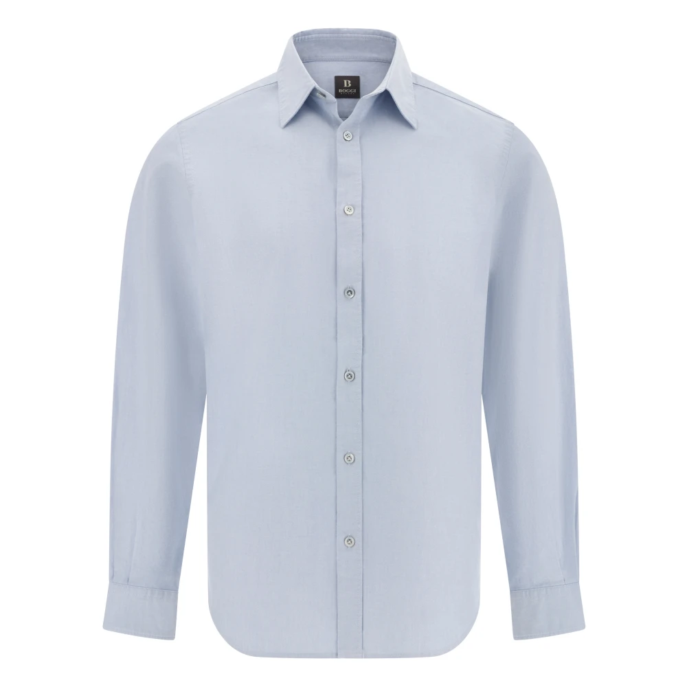Boggi Milano Herren Blau Shirts, Mgröße: