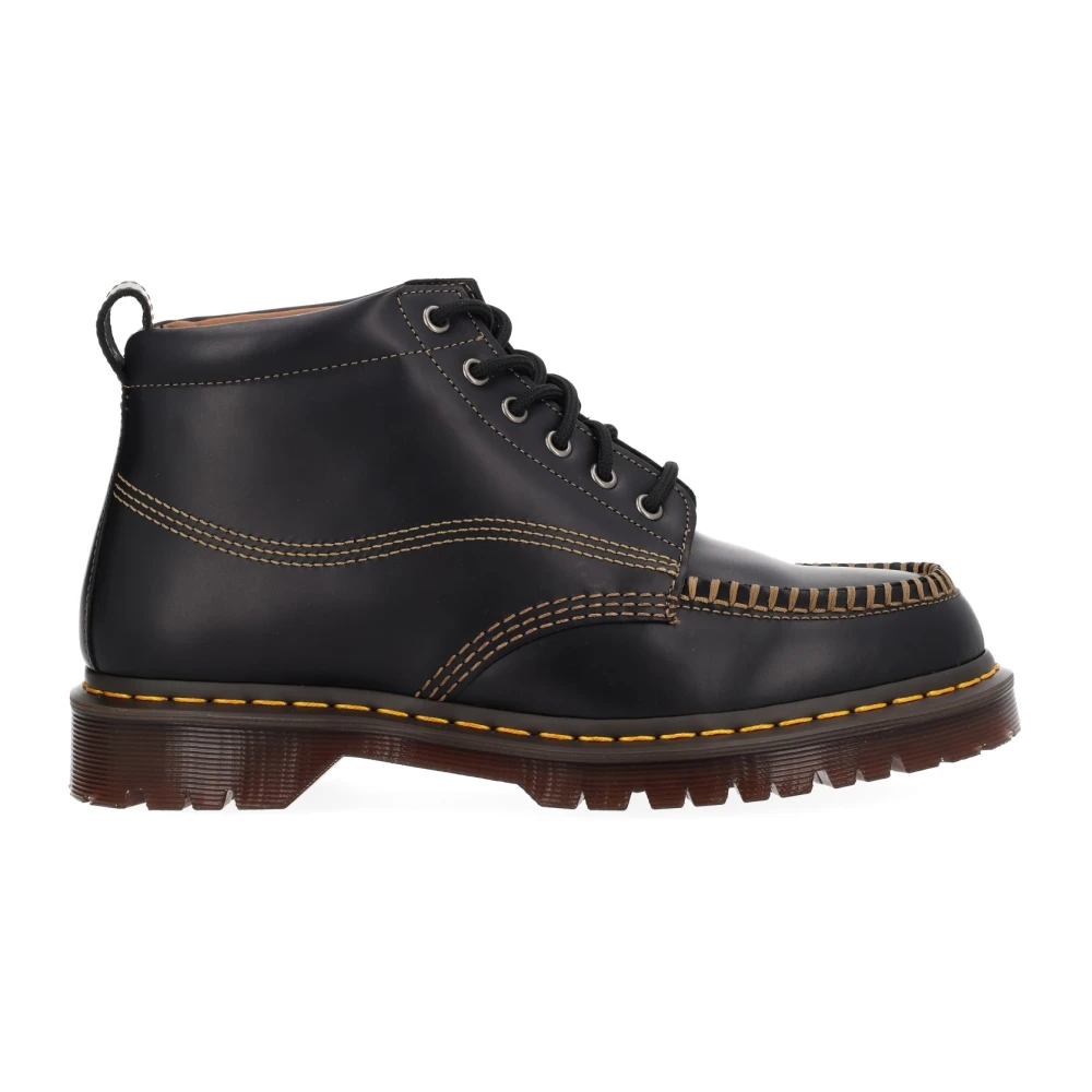 Dr. Martens Black Lowell Chukka Moc Toe Leather Ankle Boots Men's Size 8 - Image 2