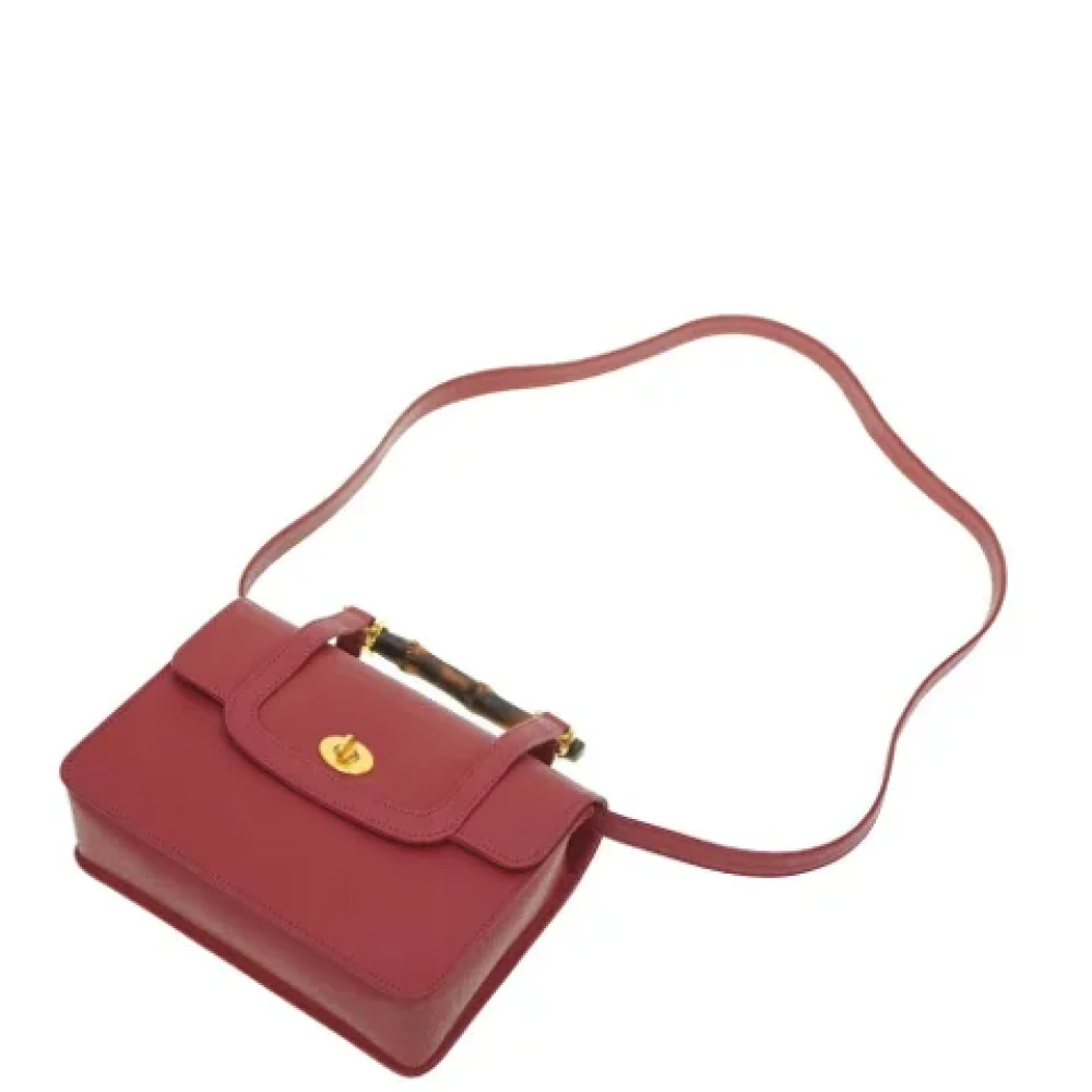 Gucci Vintage Pre-owned Fabric gucci-bags Red Dames