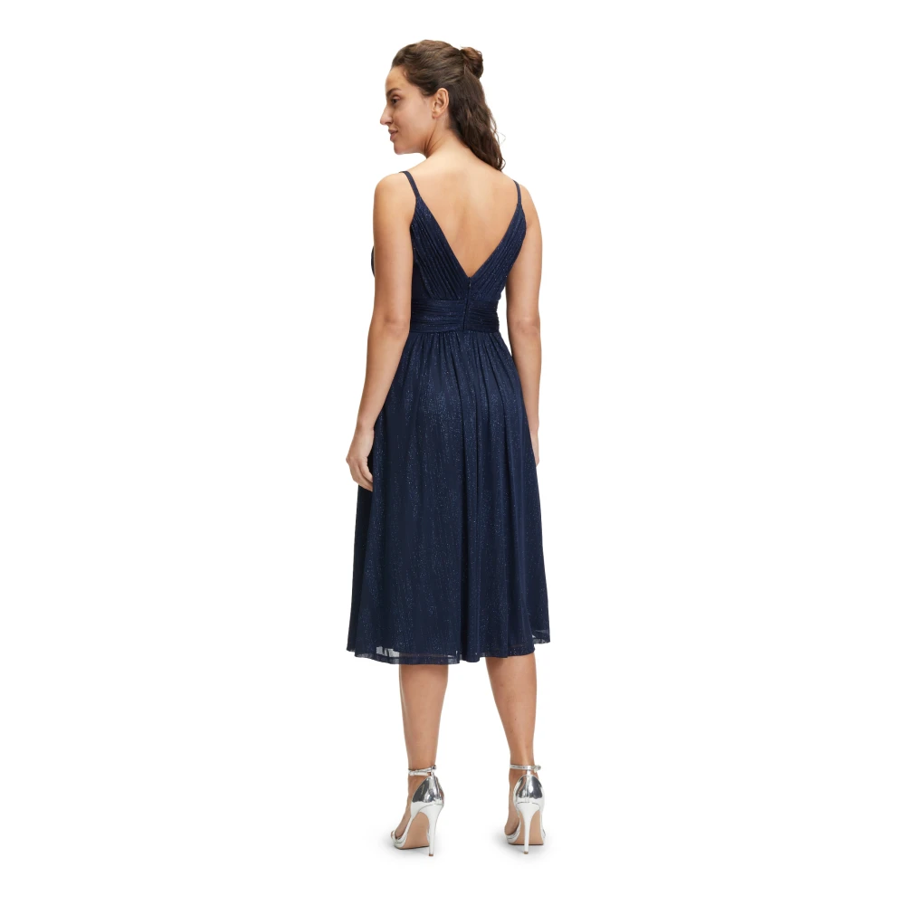 Vera Mont Elegant Glitter Avondjurk Blue Dames