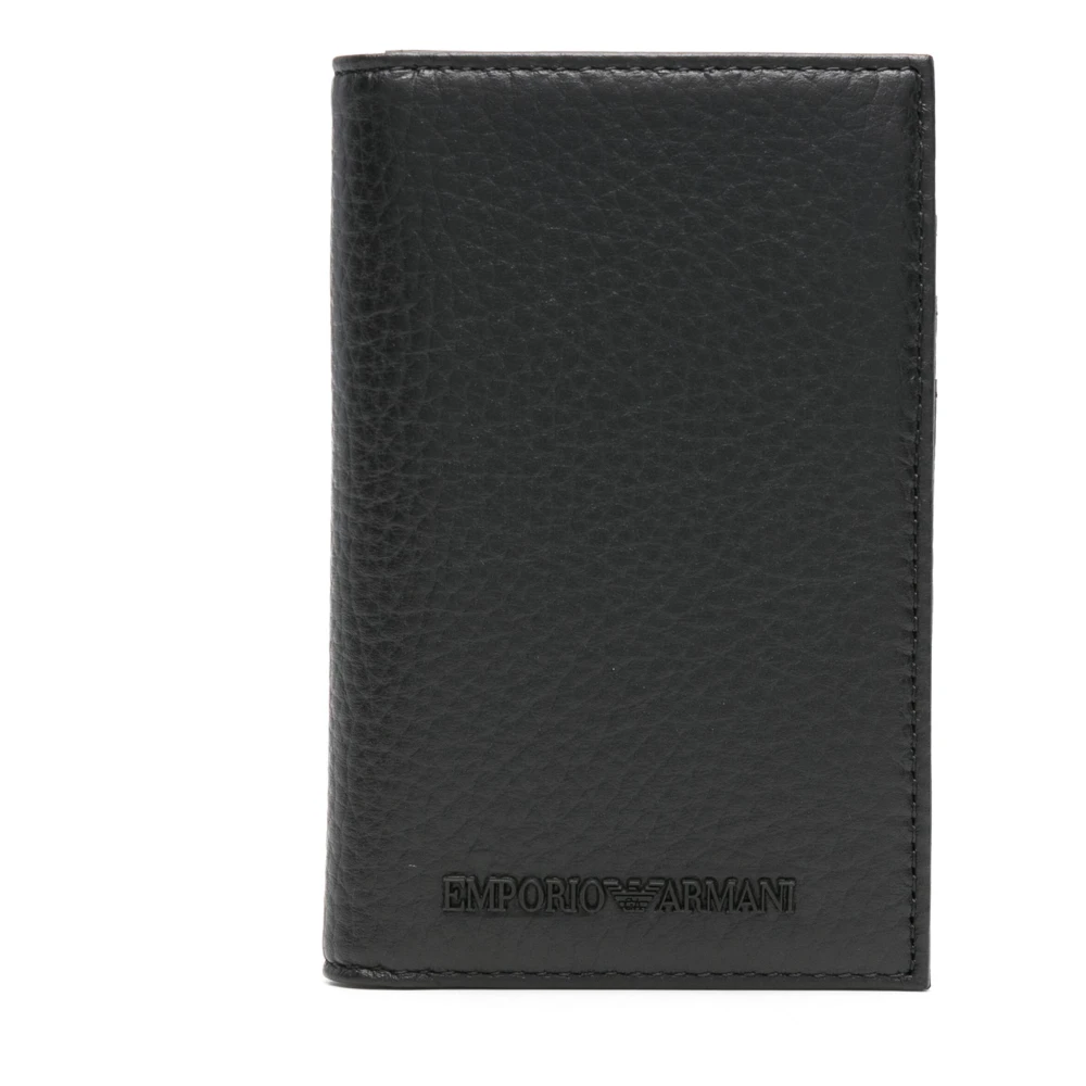 Emporio Armani Creditcardhouder voor mannen Black Heren