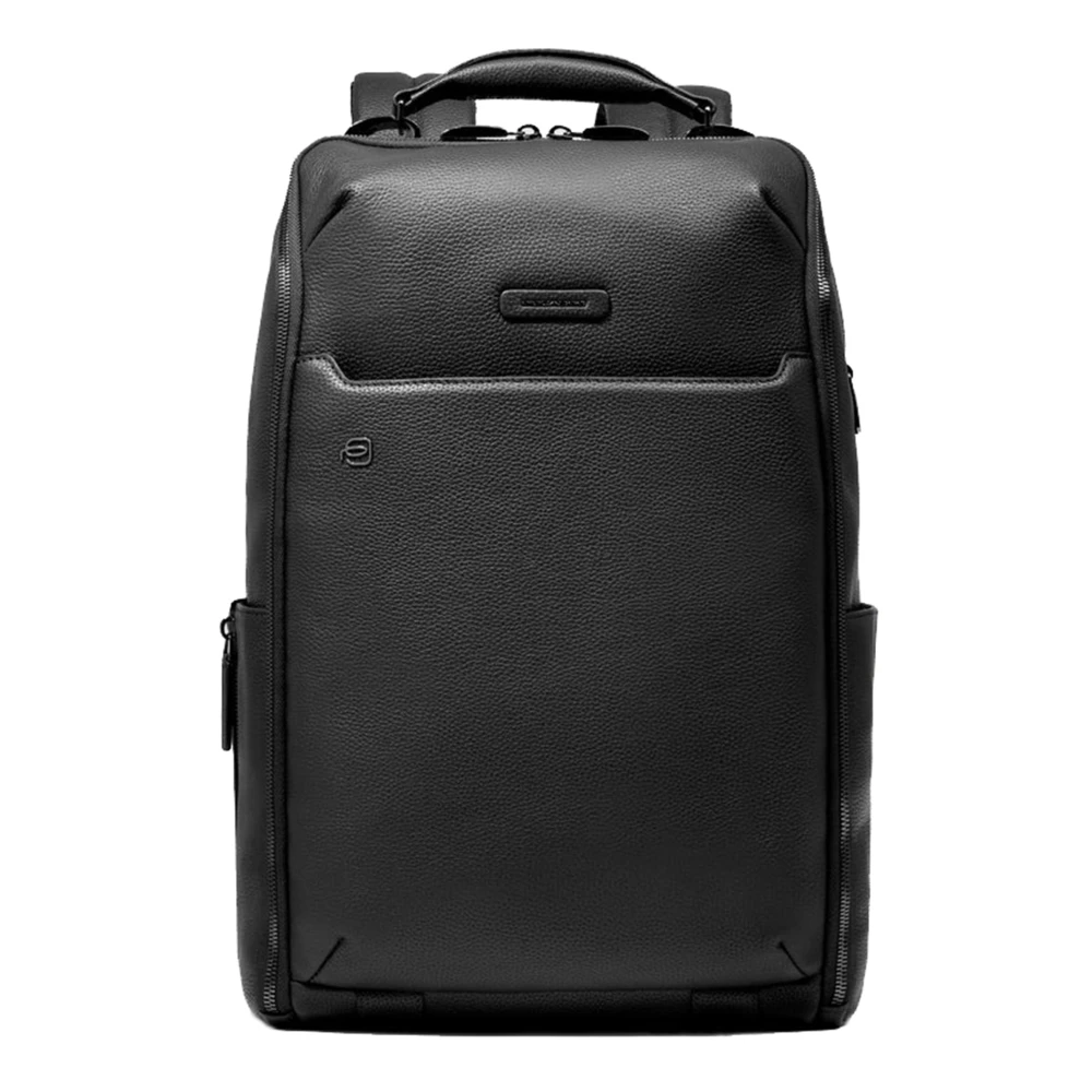 Piquadro Reis Laptop Rugzak Zwart Black Unisex