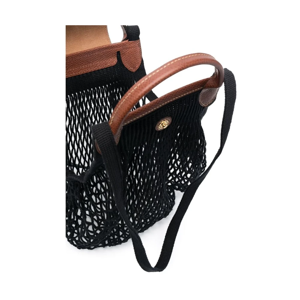 Longchamp Le Pliage Filet Net Tas Black Dames