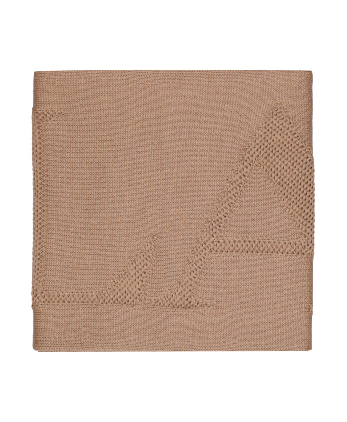 echarpe-beige-en-laine-avec-logo-camel