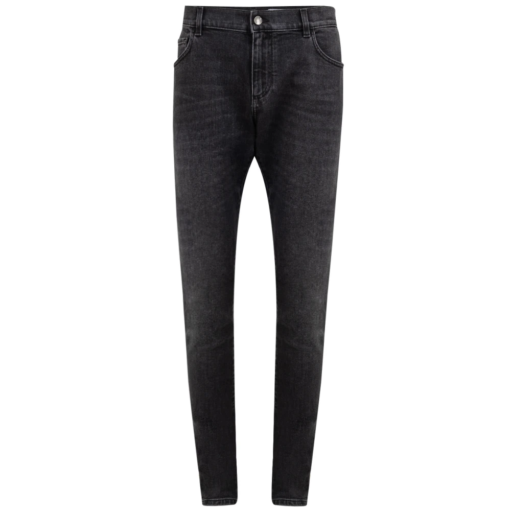 Dolce & Gabbana Grijze Katoenen Heren Jeans & Broek Gray Heren