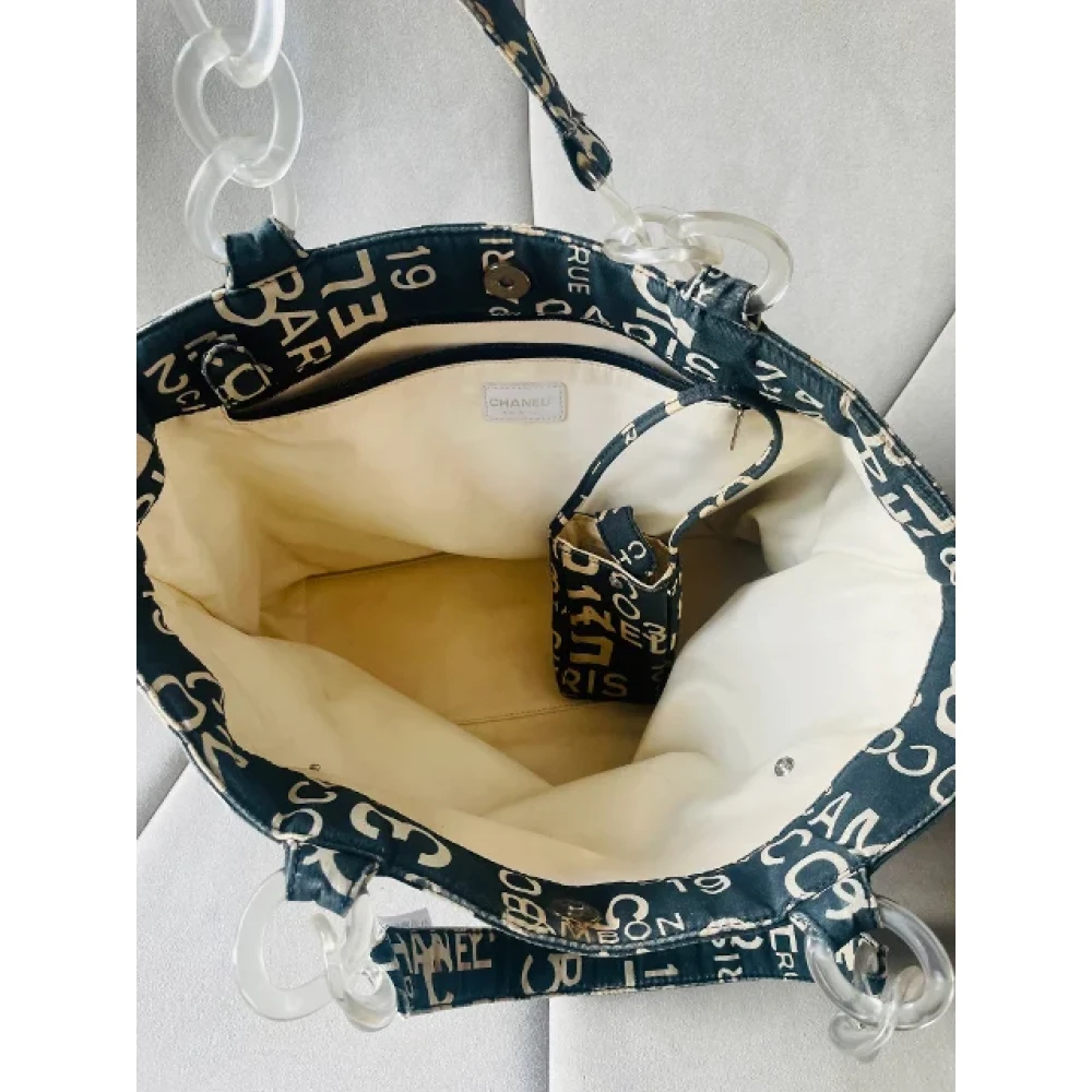 Chanel Vintage Pre-owned Canvas chanel-bags Black Dames