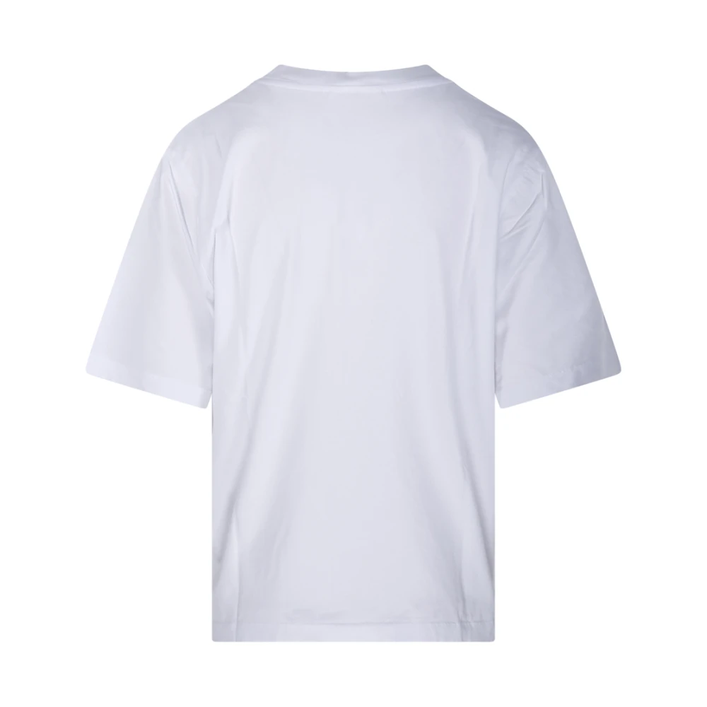 Maison Kitsuné Witte Fox Patch Tee-Shirt Comfort White Dames