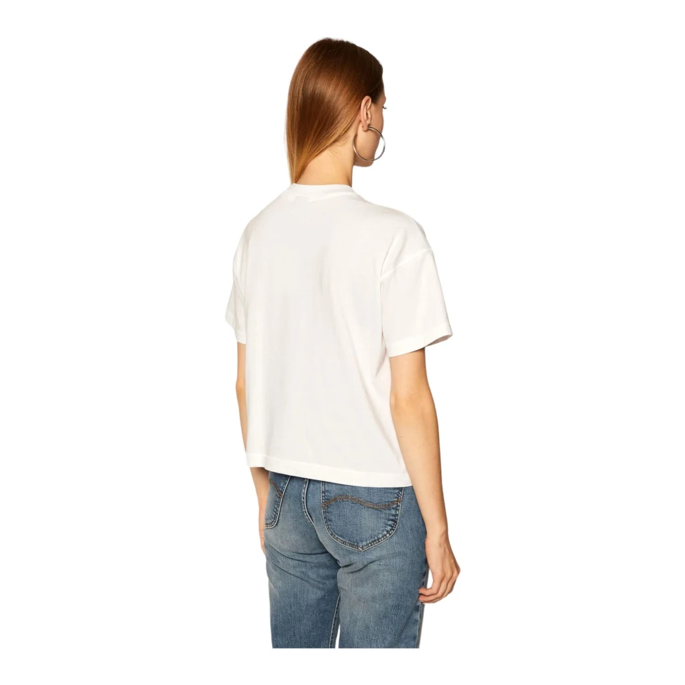 Champion Korte Mouw T-shirt White Dames