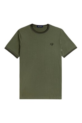 tee-shirt-vert-avec-col-contraste