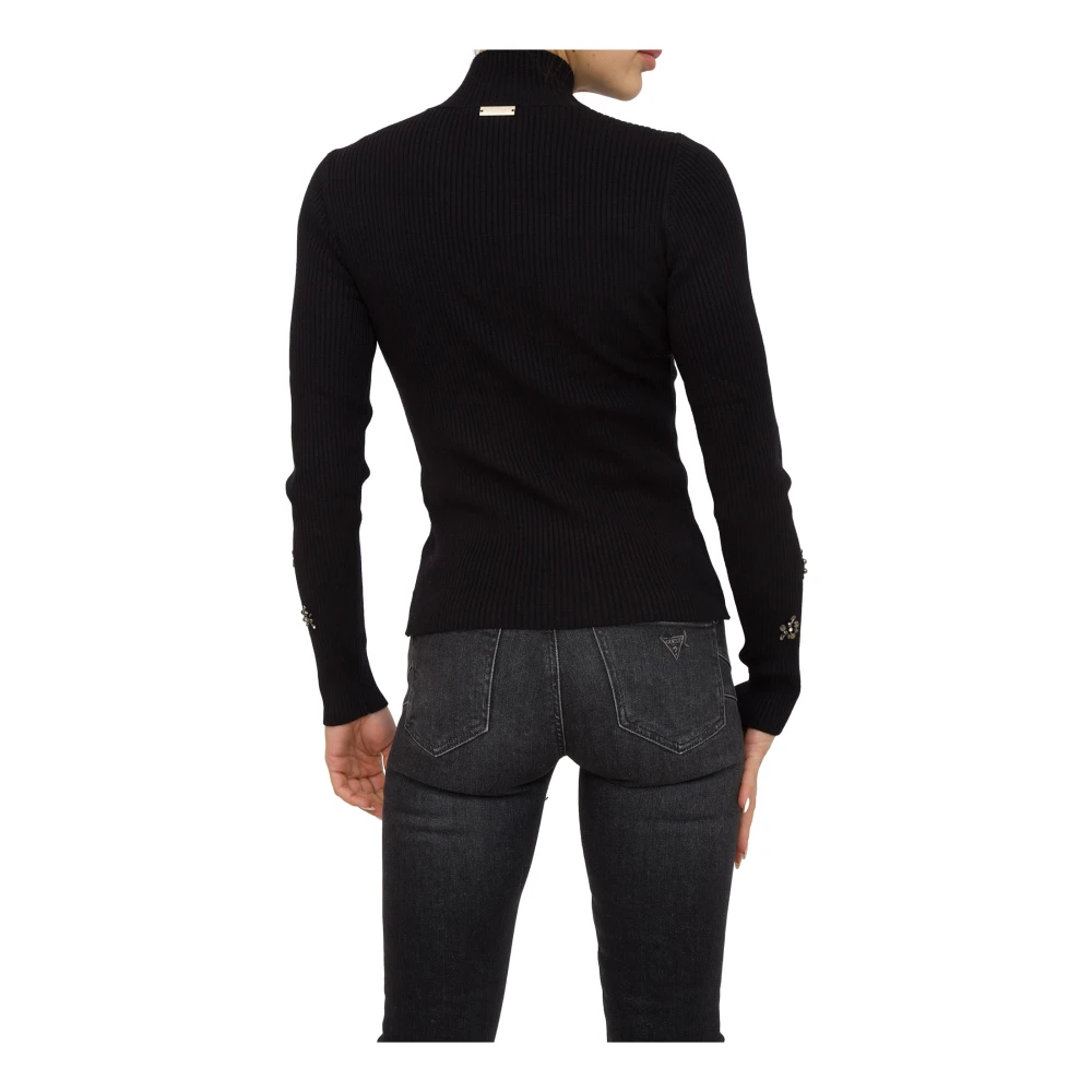 Twinset Zwarte Gebreide Coltrui Black Dames