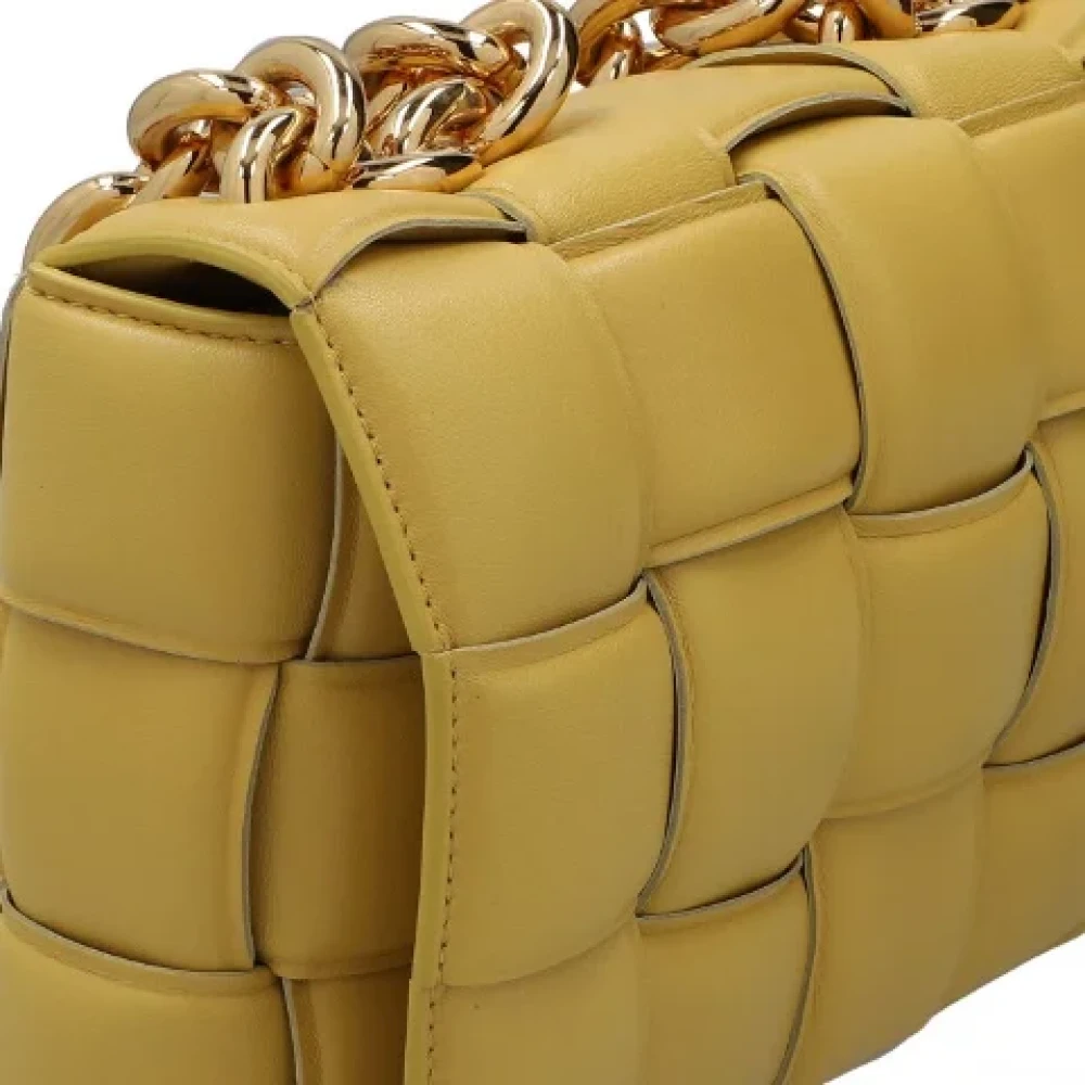 Bottega Veneta Vintage Pre-owned Leather shoulder-bags Yellow Dames
