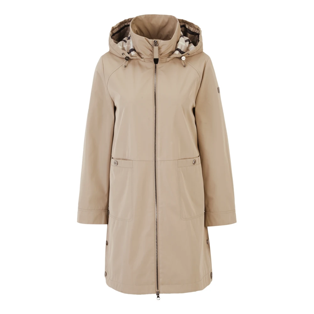 Betty Barclay Casual outdoorjas met afneembare capuchon Brown Dames