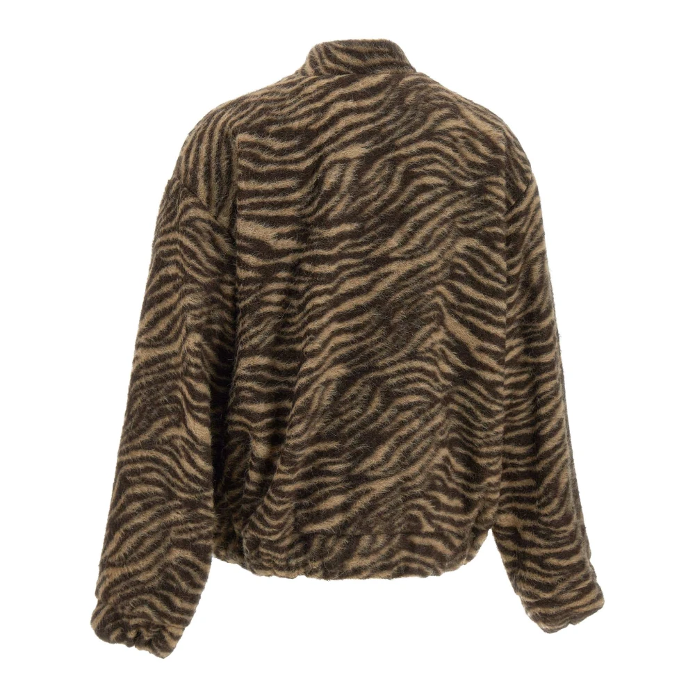 IRO Dierenprint Bomberjack Bruin Brown Dames