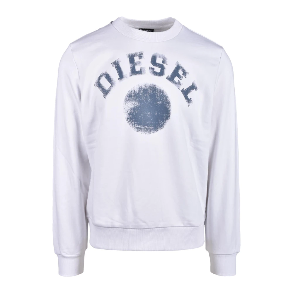 Diesel Katoen Polyester Sweatshirt Model White Heren