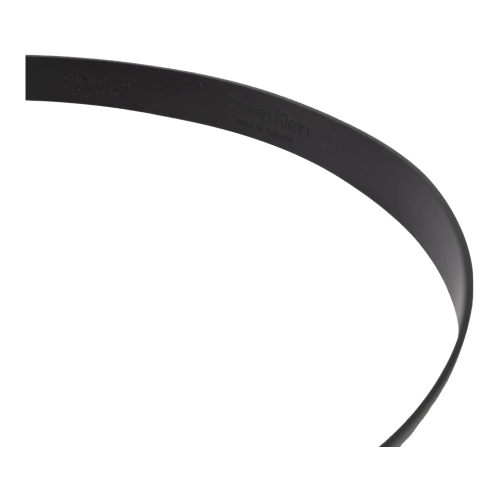 Calvin Klein Jeans Ronde Gesp Leren Riem Collectie Black Dames