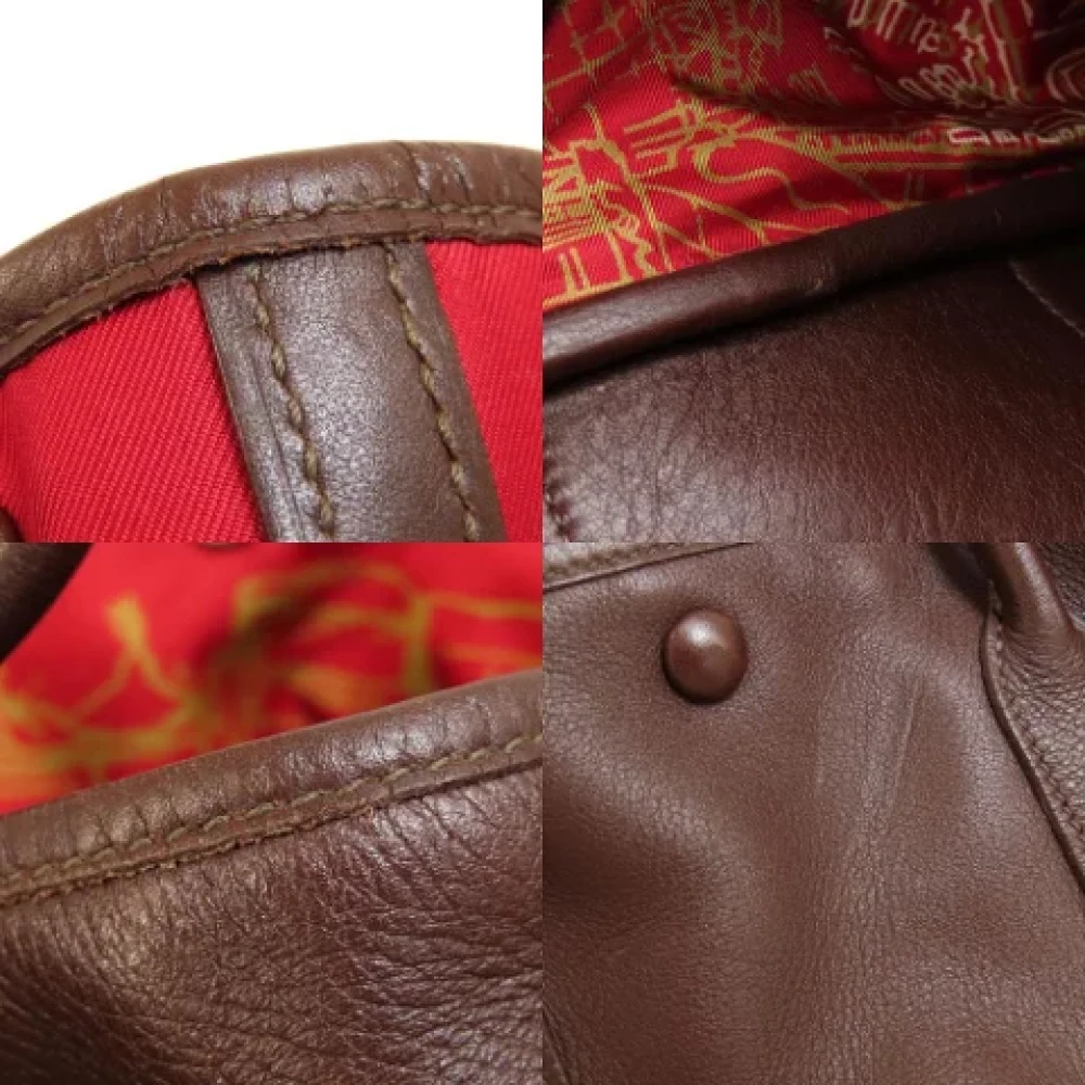 Hermès Vintage Pre-owned Leather totes Brown Dames