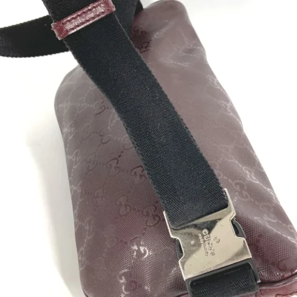 Gucci Vintage Pre-owned Canvas gucci-bags Purple Heren