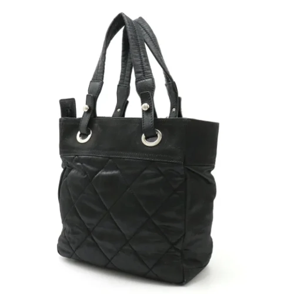 Chanel Vintage Pre-owned Satin chanel-bags Black Dames