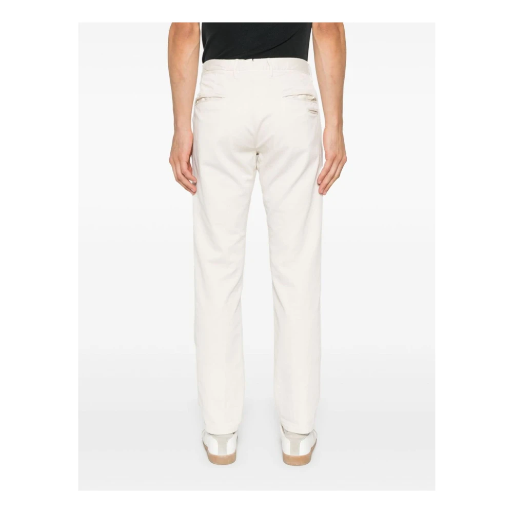 Incotex Slim Fit Chino Broek Wit White Heren