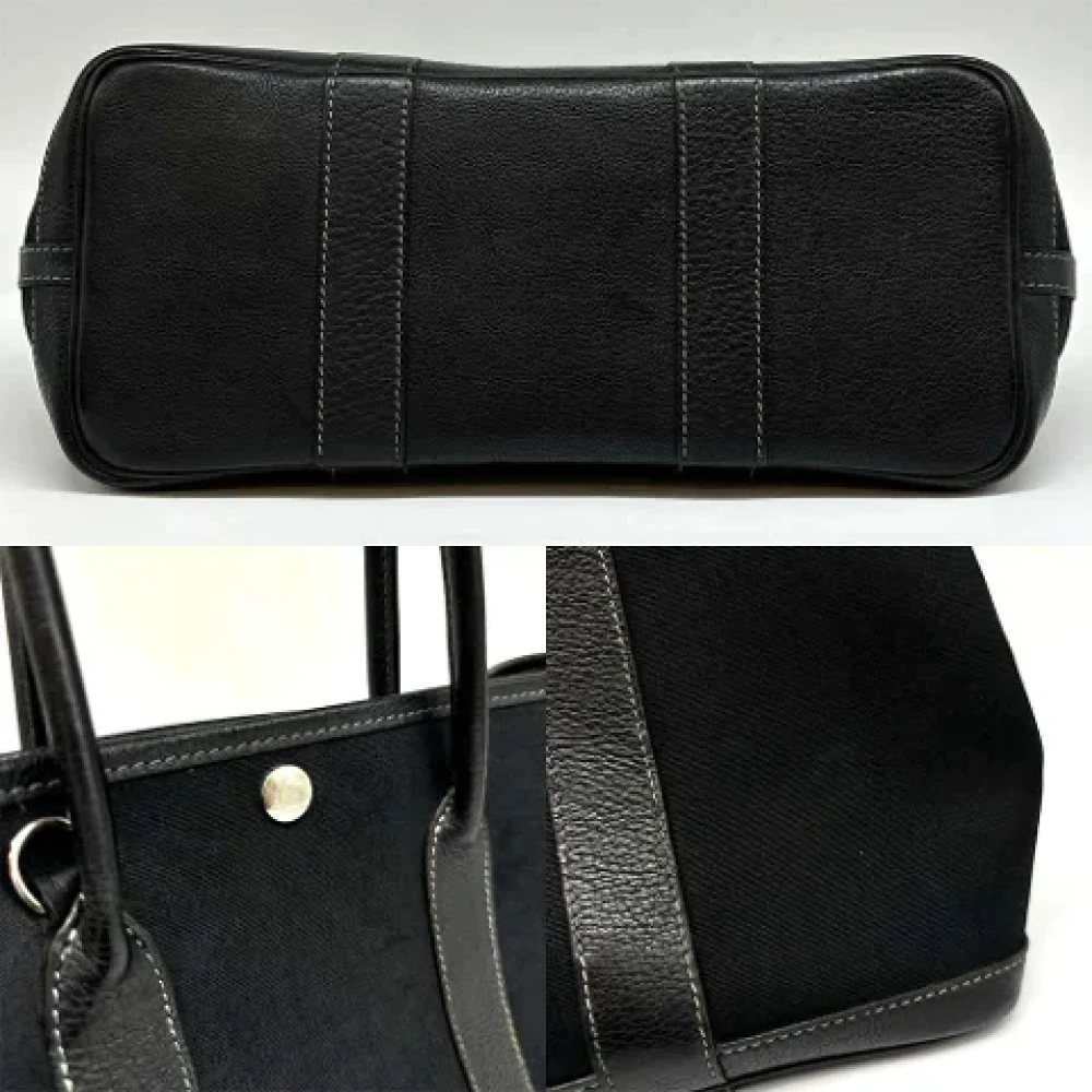 Hermès Vintage Pre-owned Canvas handbags Black Dames