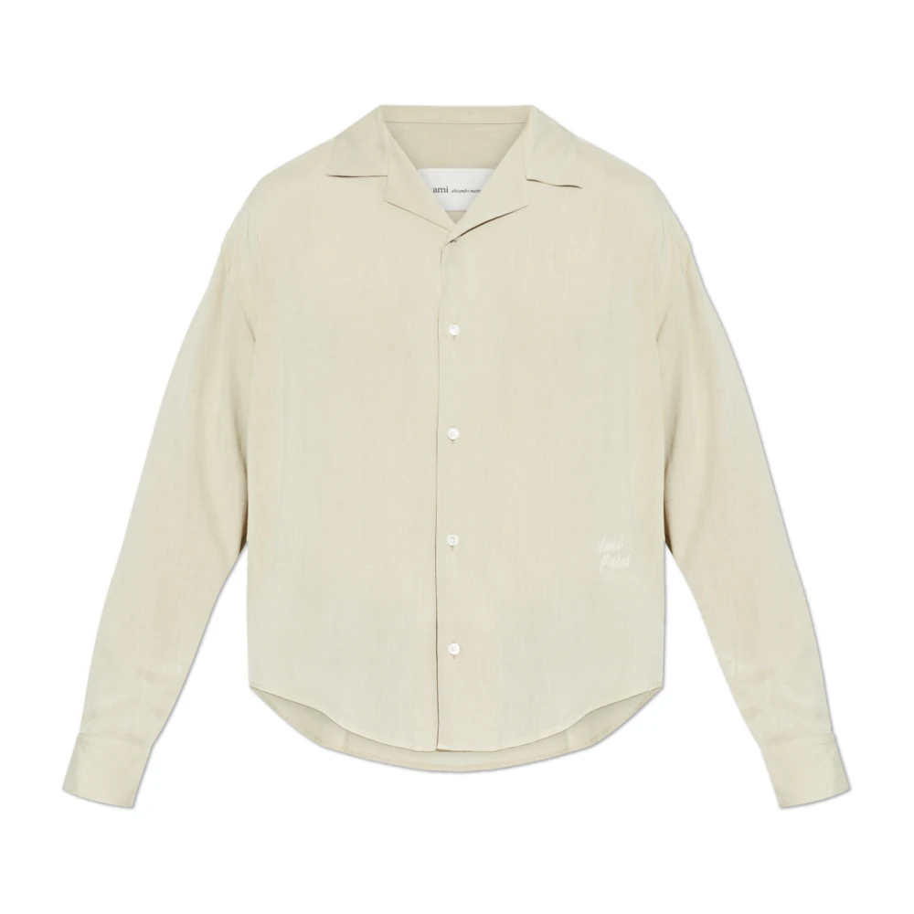 Ami Paris Uomo Beige Magliette, 2XL, New,
