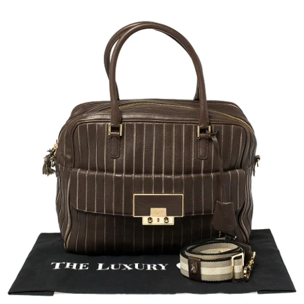 Anya Hindmarch Pre-owned Leather handbags Brown Dames