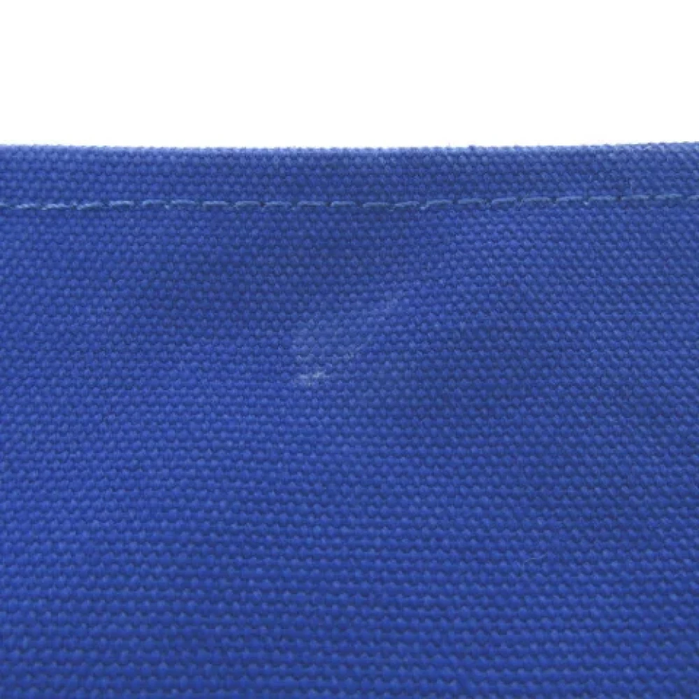 Hermès Vintage Pre-owned Canvas pouches Blue Dames