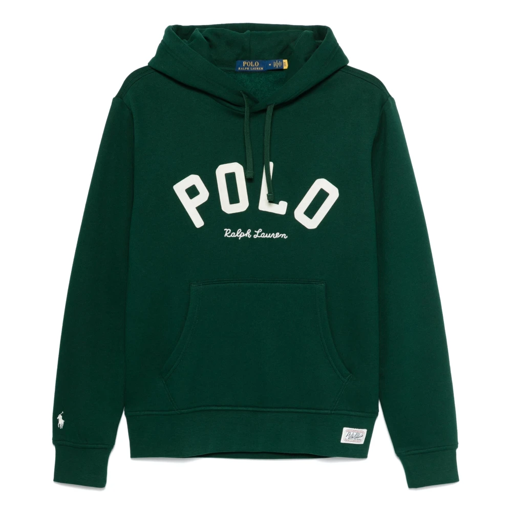 Polo Ralph Lauren Groene Sweater met Capuchon en Pony Borduursel Green Heren