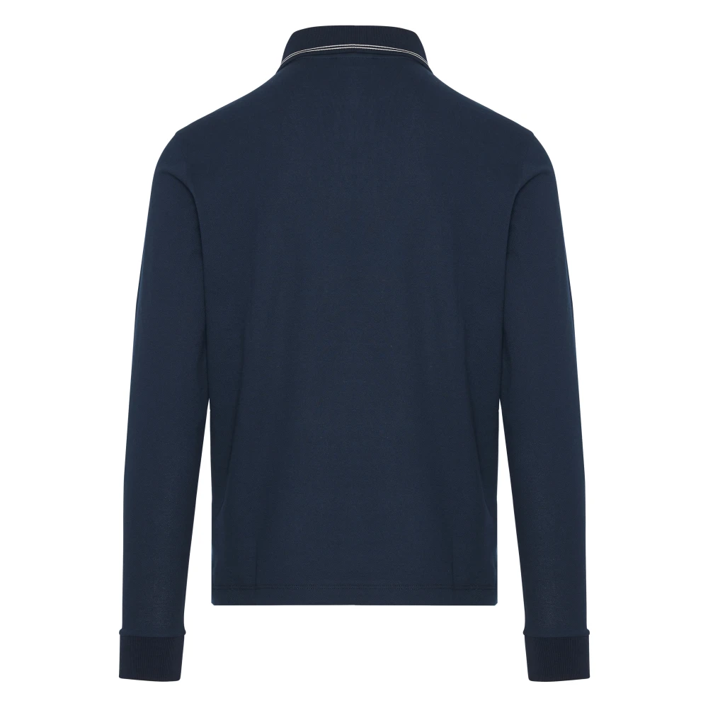 PAUL & SHARK Geborduurd Logo Katoenen Poloshirt Blue Heren