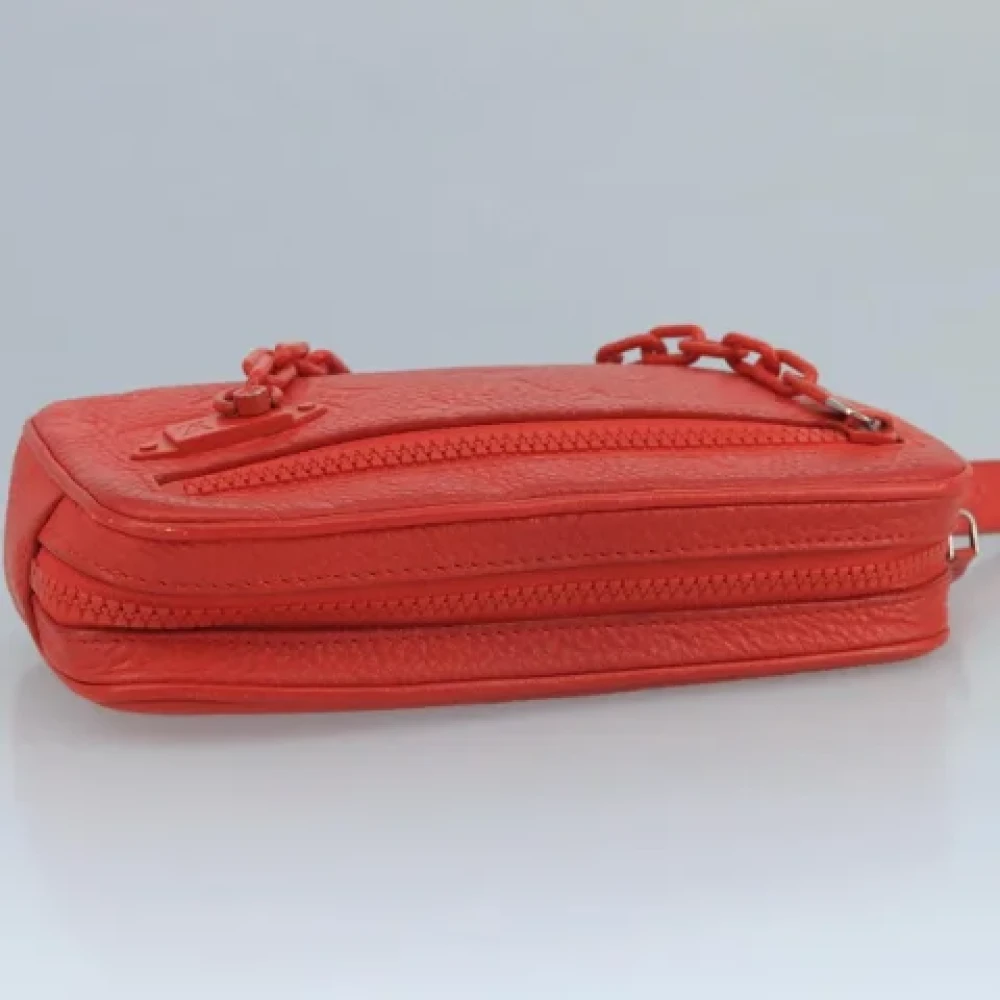 Louis Vuitton Vintage Pre-owned Leather clutches Red Dames