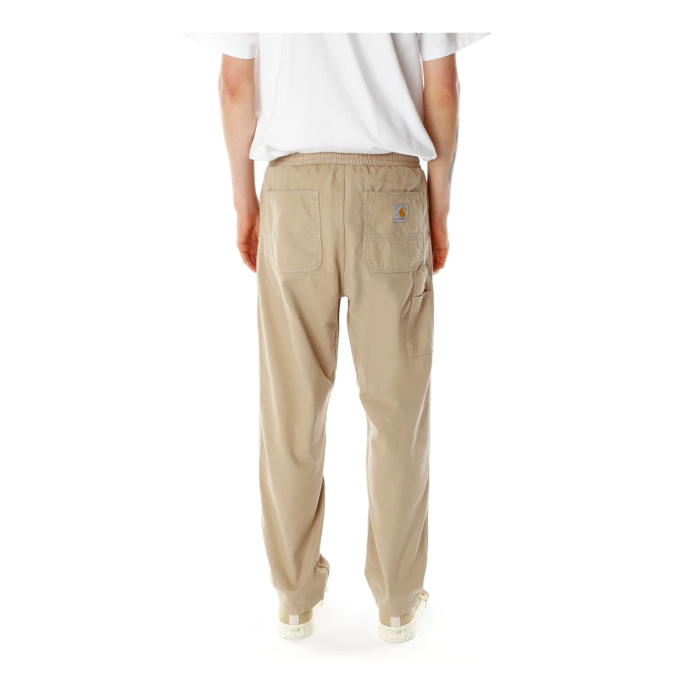 Carhartt WIP Casual katoenen broek met elastische taille Beige Heren