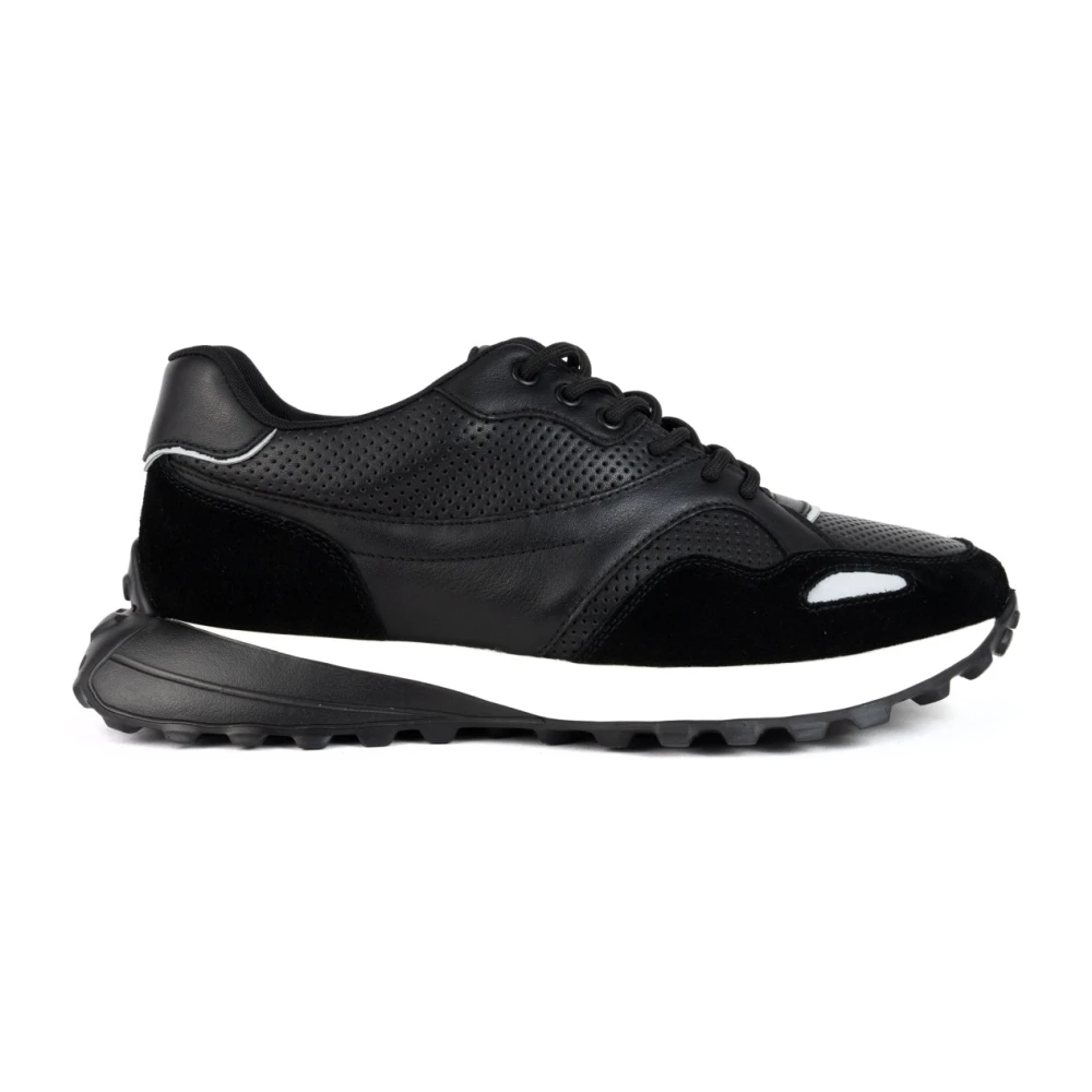 La Conte Zwarte Sneakers voor Mannen Heren Schoenen