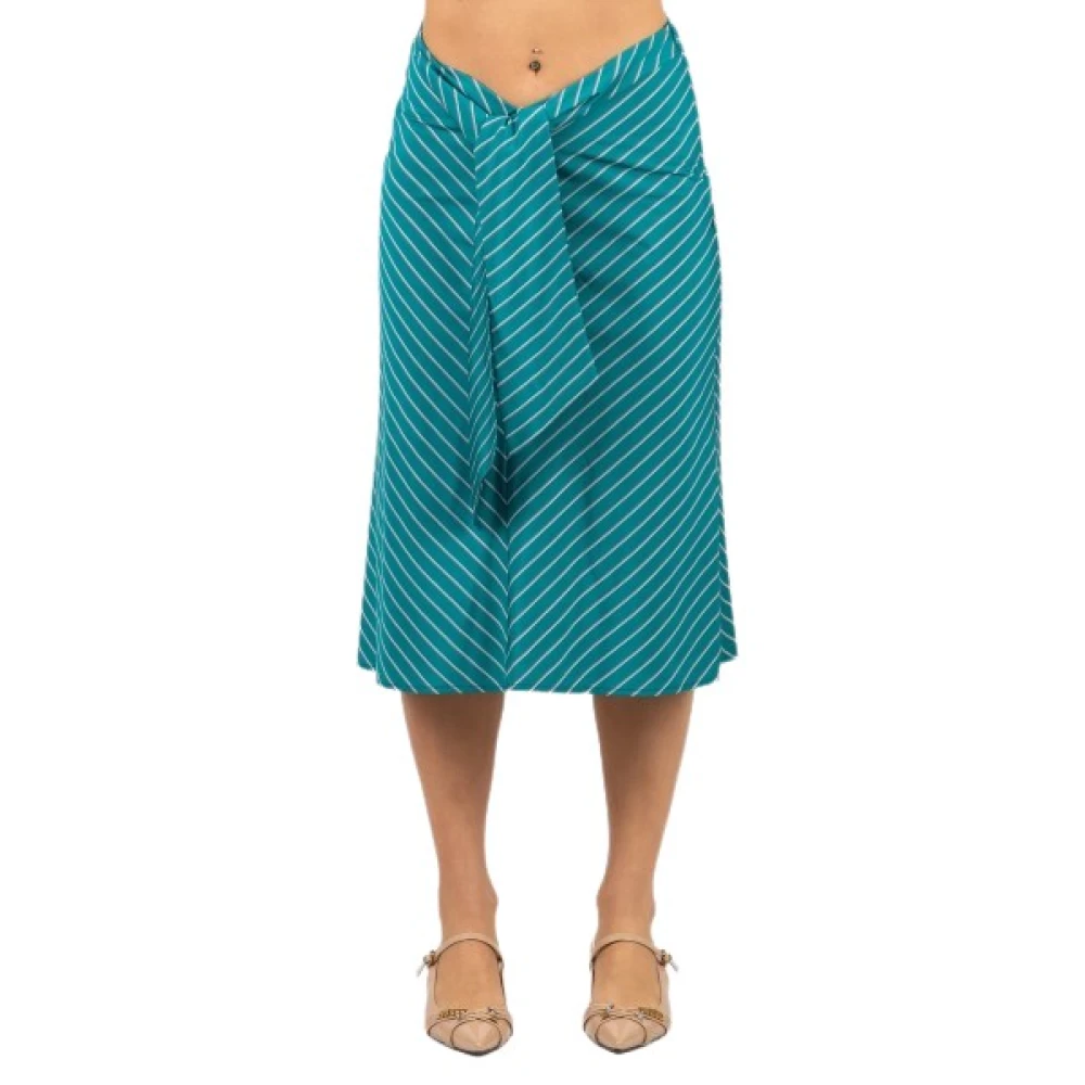 Pinko Mujer Azul - Falda Midi - Skirts - M - Falda Midi