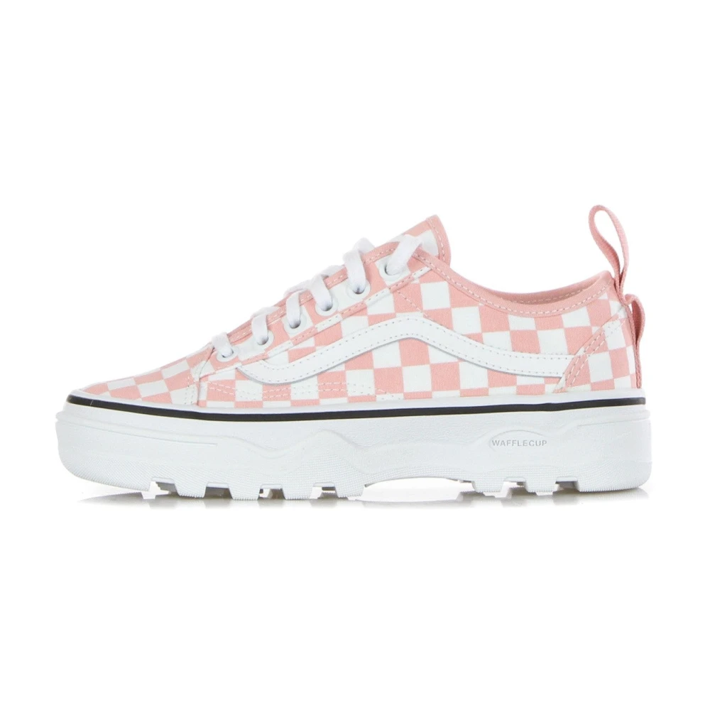 Vans Låg Canvas Sneaker Bomullsgodis/Vit Pink, Dam