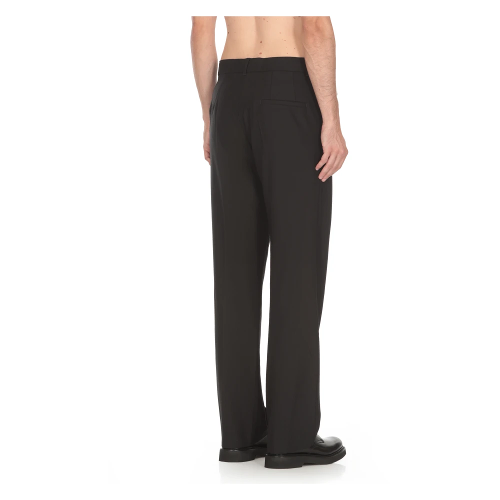 Casablanca Zwarte Wollen Broek Black Heren
