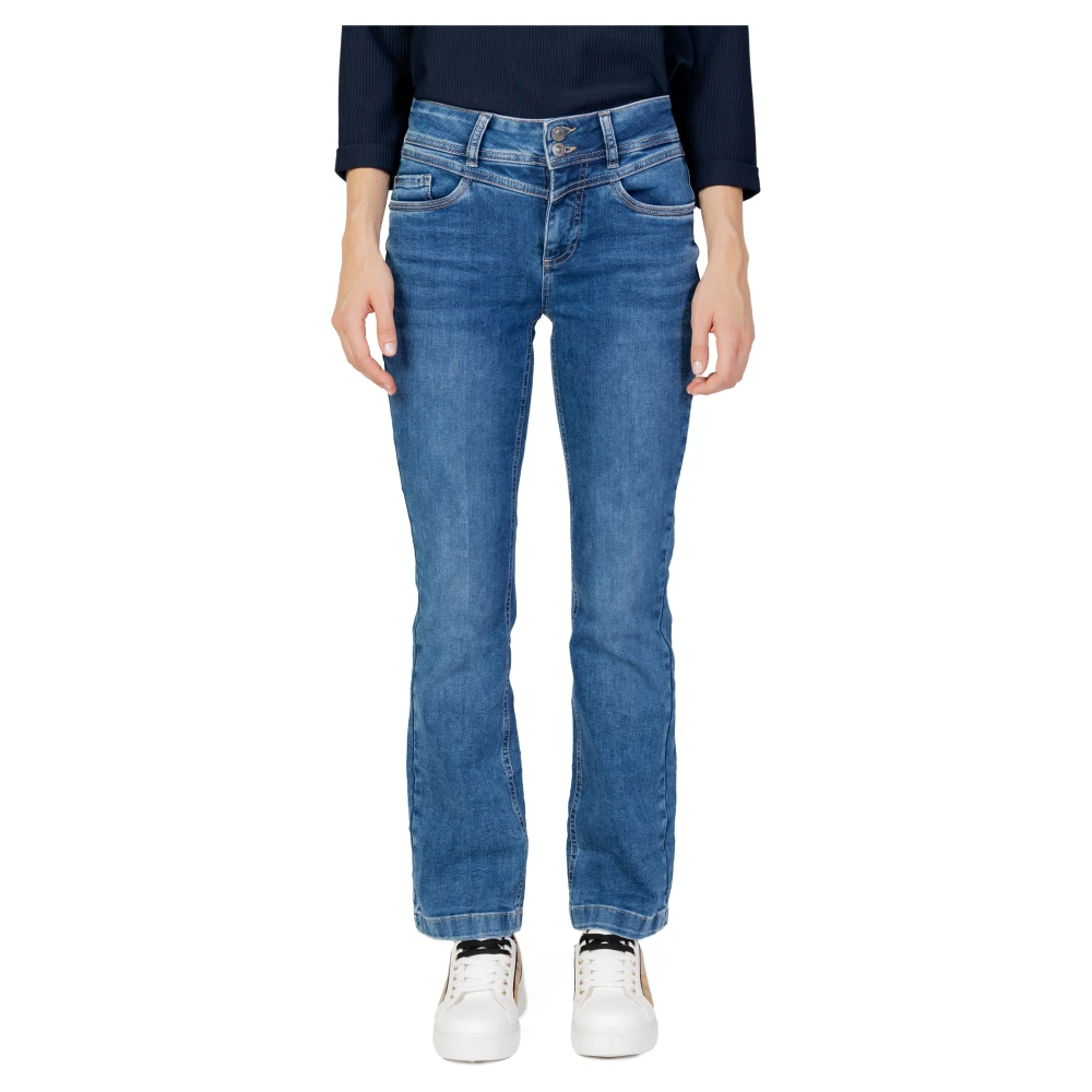 Street One Bootcut Jeans voor dames Denim casual fit Blue Dames