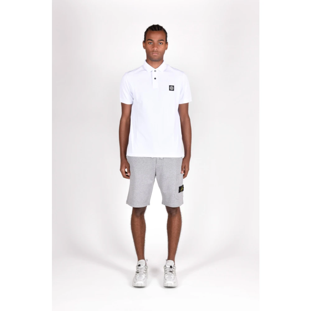 Stone Island Katoenen Shorts 100%Co 100%Co Gray Heren