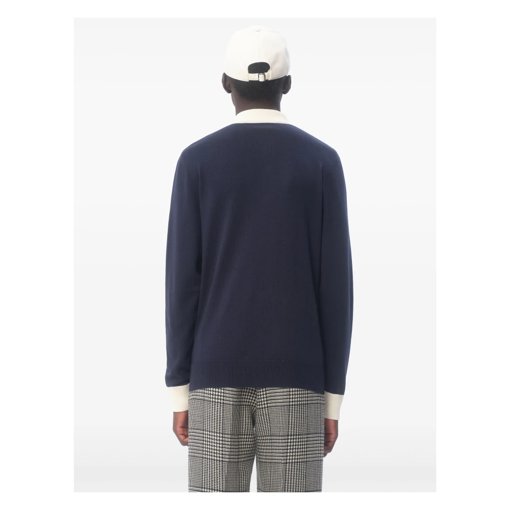 Valentino Garavani Blauw Katoenen Poloshirt Regular Fit Blue Heren