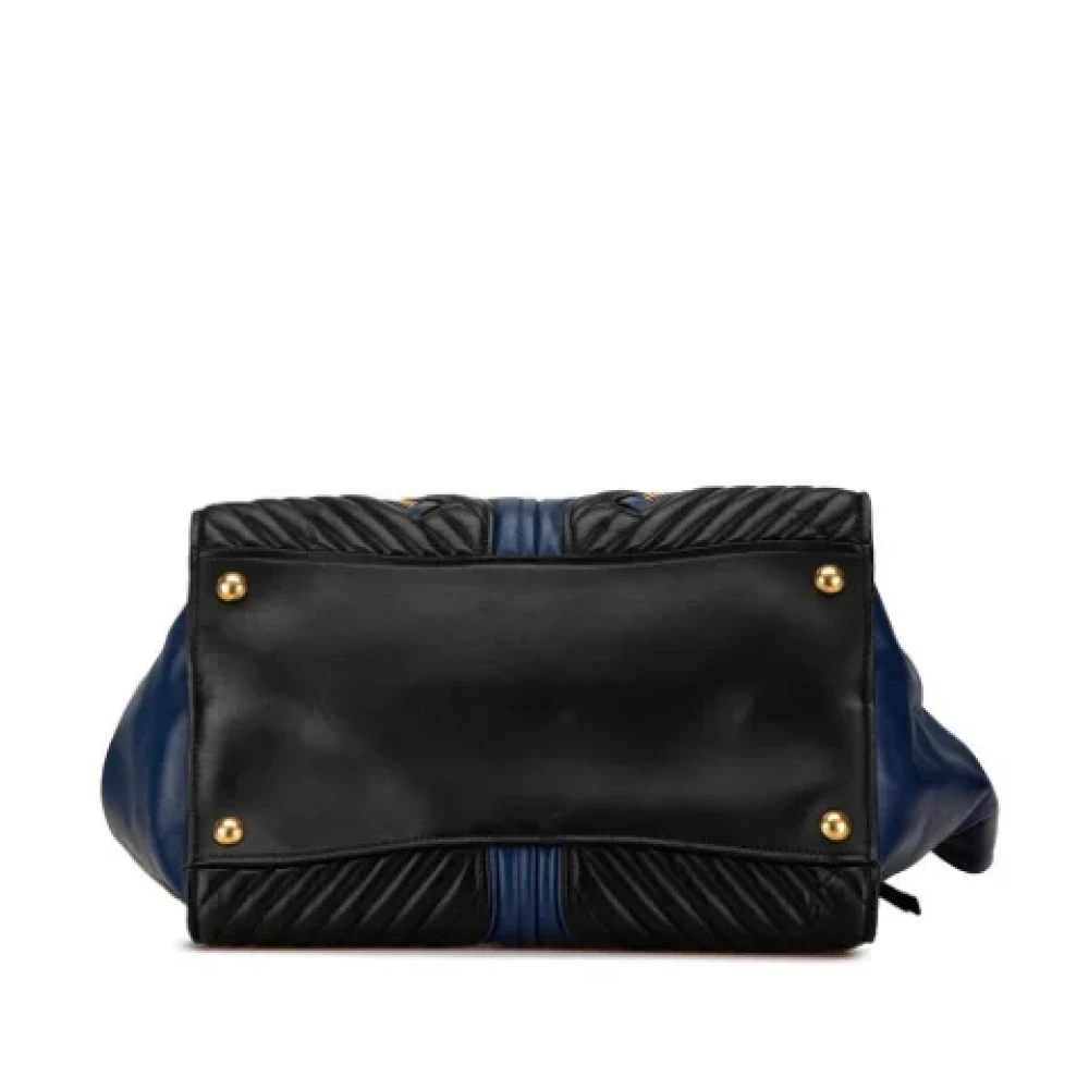Miu Pre-owned Leather handbags Blue Dames