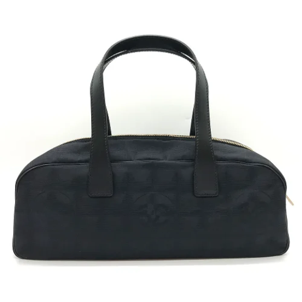 Chanel Vintage Pre-owned Canvas handbags Black Dames