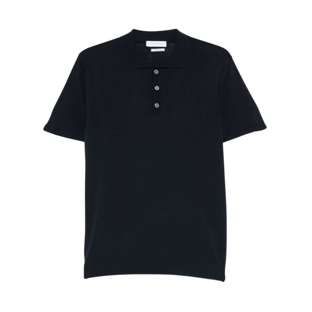 Daniele Fiesoli Men's Blue Polo Shirts, S, Polo Shirt