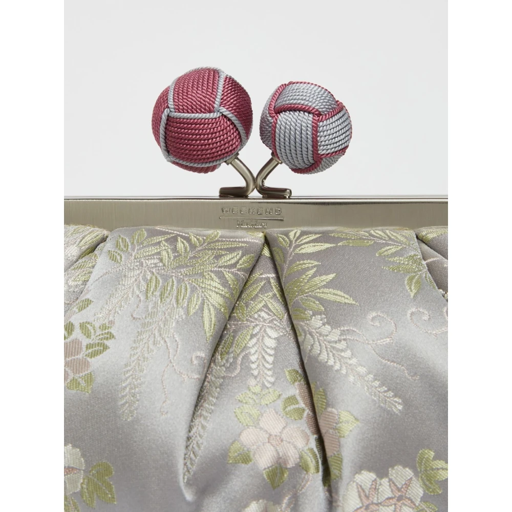 Max Mara Weekend Zijden Pasticcino Oosterse Stijl Handtas Gray Dames