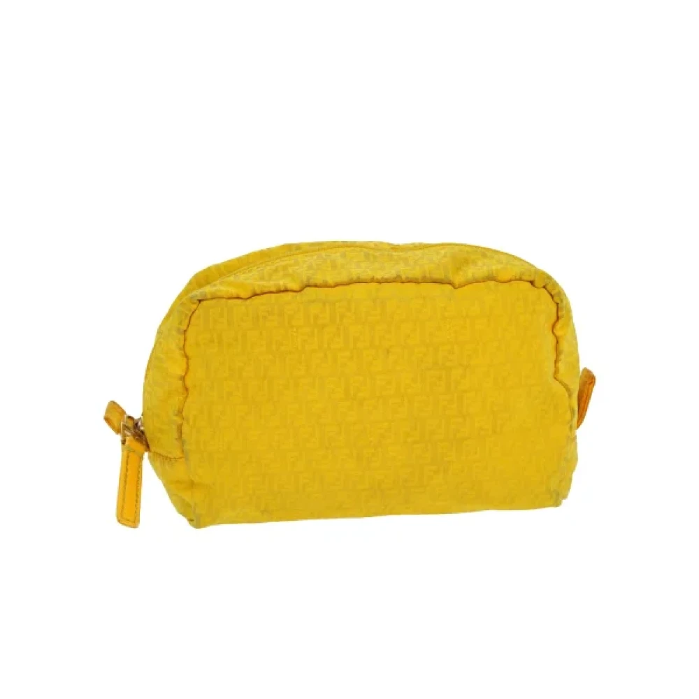 Fendi Vintage Pre-owned Cotton fendi-bags Yellow Dames