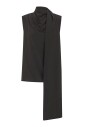 silk-black-sleeveless-blouse-with-scarf