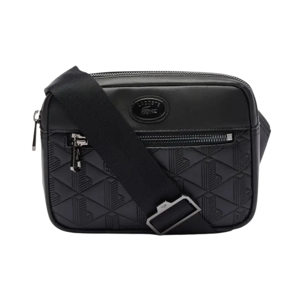 Lacoste Uomo Nero Borse, Taglia Unica, New,