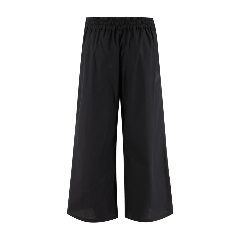 Ermanno Scervino Wijde katoenen broek voor de lente Black Dames