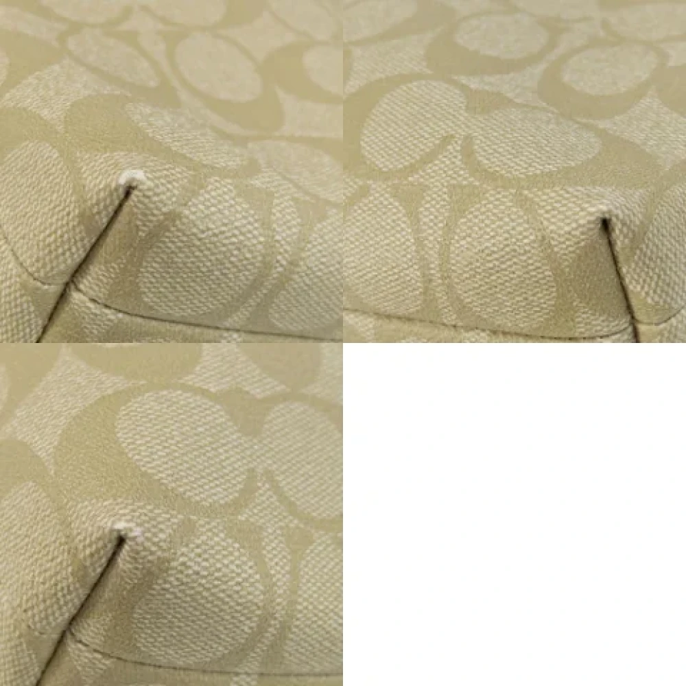Coach Pre-owned Canvas shoulder-bags Beige Dames