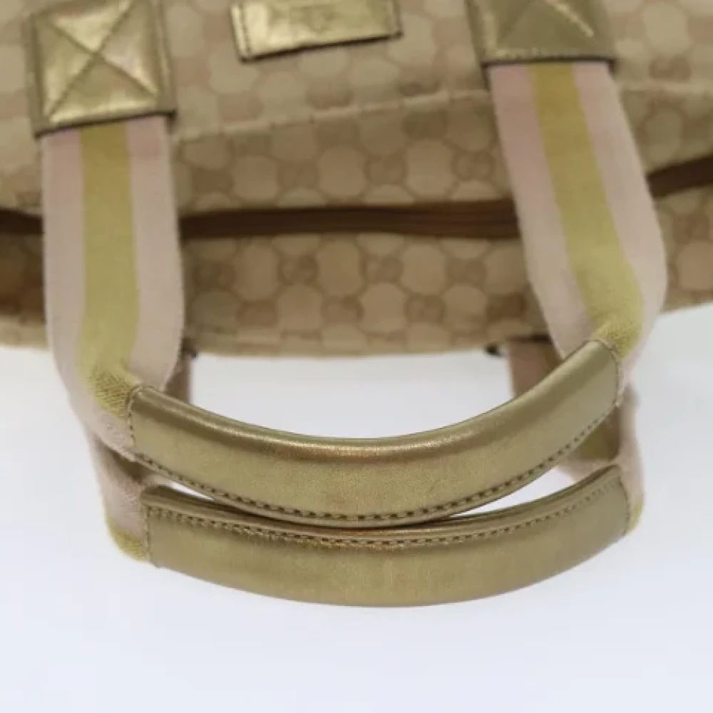Gucci Vintage Pre-owned Canvas gucci-bags Yellow Dames