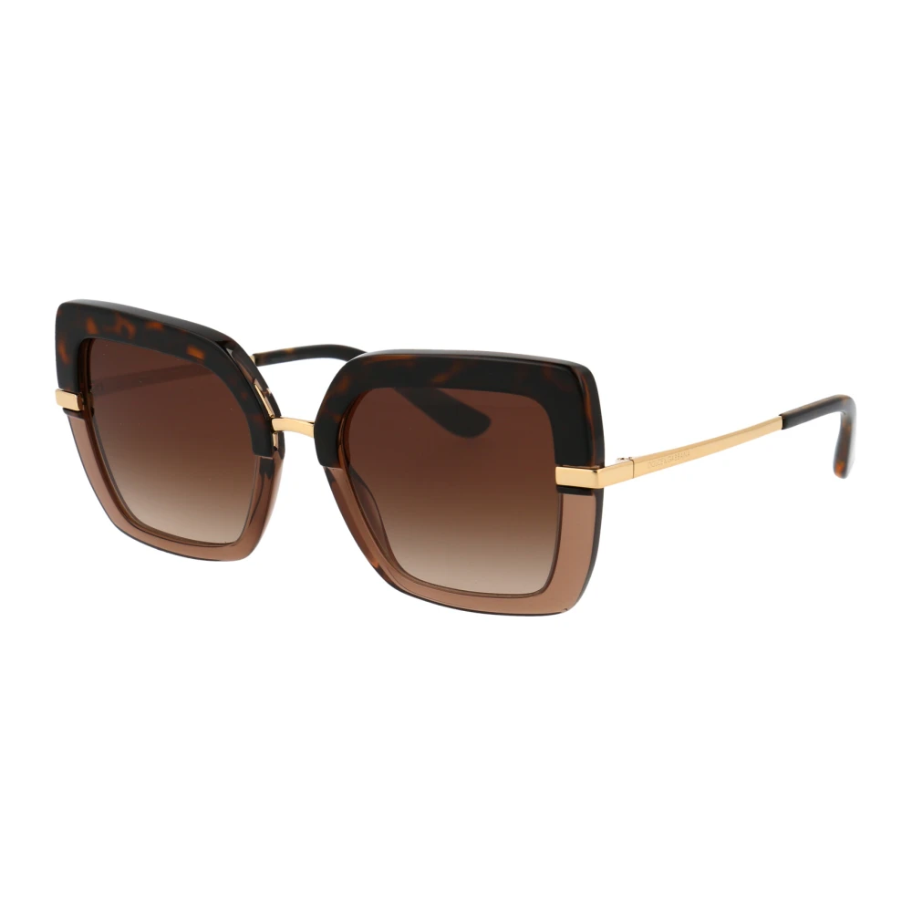 Dolce & Gabbana Womens Sunglasses DG4373 325613 Top Havana on Transparent Brown Gradient Metal - One Size - Image 6