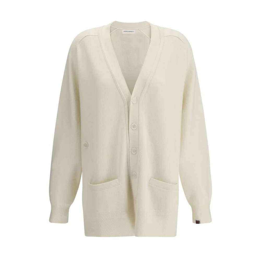 Extreme Cashmere V-hals Vest met Zakken Beige Dames
